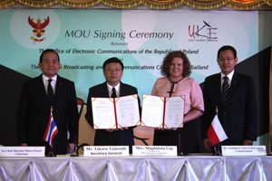 พิธีเปิดการลงนามใน MOU ระหว่างกสทช. กับ องค์กรกำกับดูแลกิจการโทรคมนาคมของโปแลนด์และตุรกี