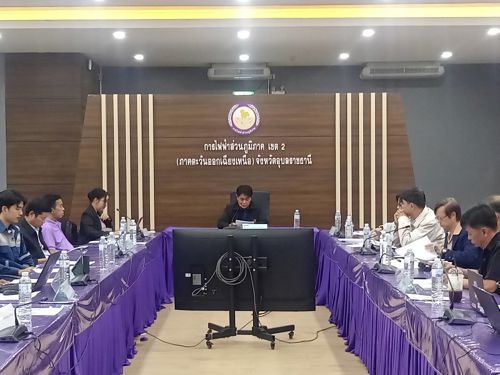 การประชุม เรื่อง การนำสายสื่อสารลงใต้ดิน พ.ศ.2566 และการจัดระเบียบสายสื่อสาร พ.ศ.2566-2567 (ประจำปี 2567)  ณ ห้องประชุมอาคาร 2 ชั้น 4 การไฟฟ้าส่วนภูมิภาค เขต 2 (ภาคตะวันออกเฉียงเหนือ) 